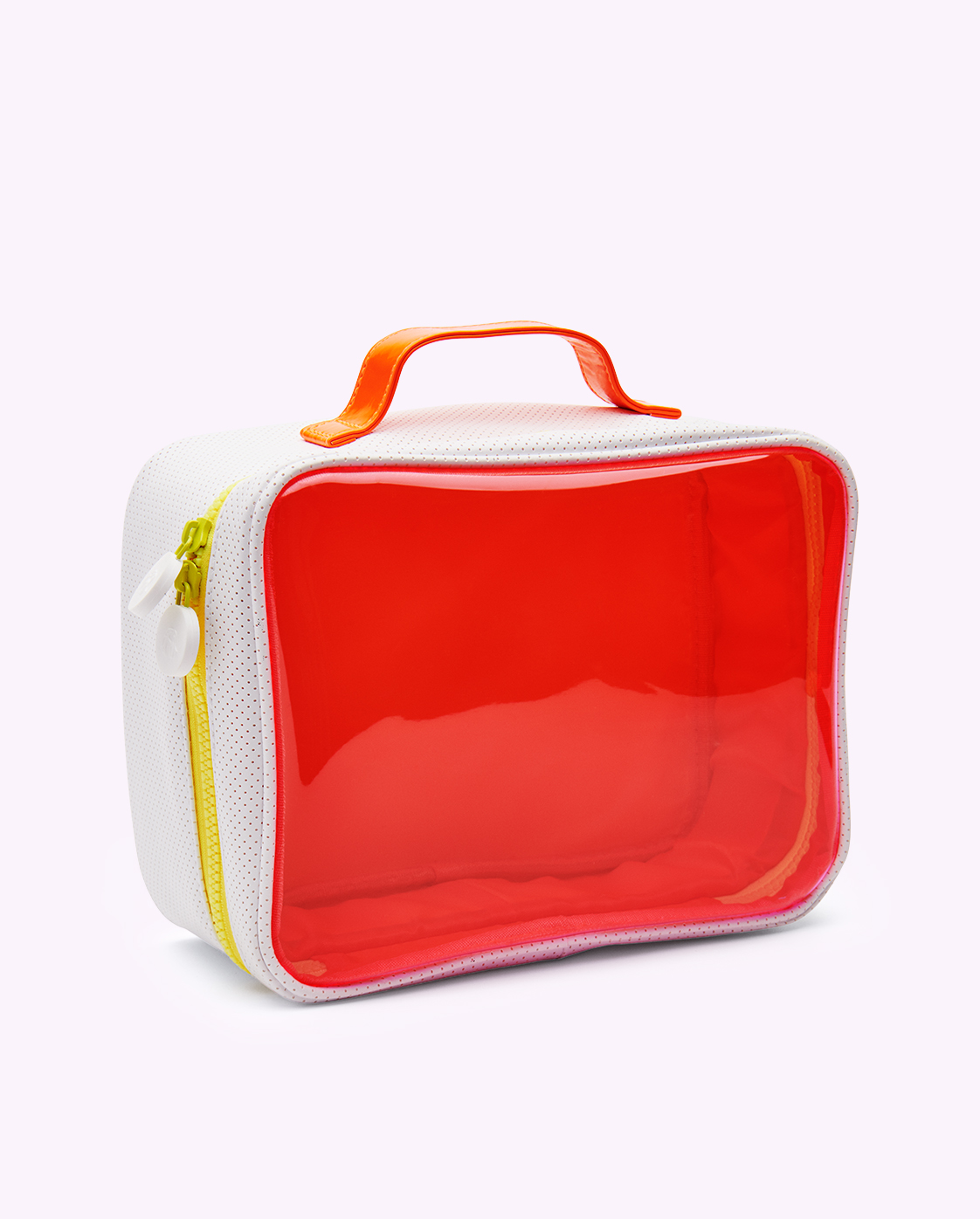 Dopp Kit Kosmetiktasche in neon orange und weiB