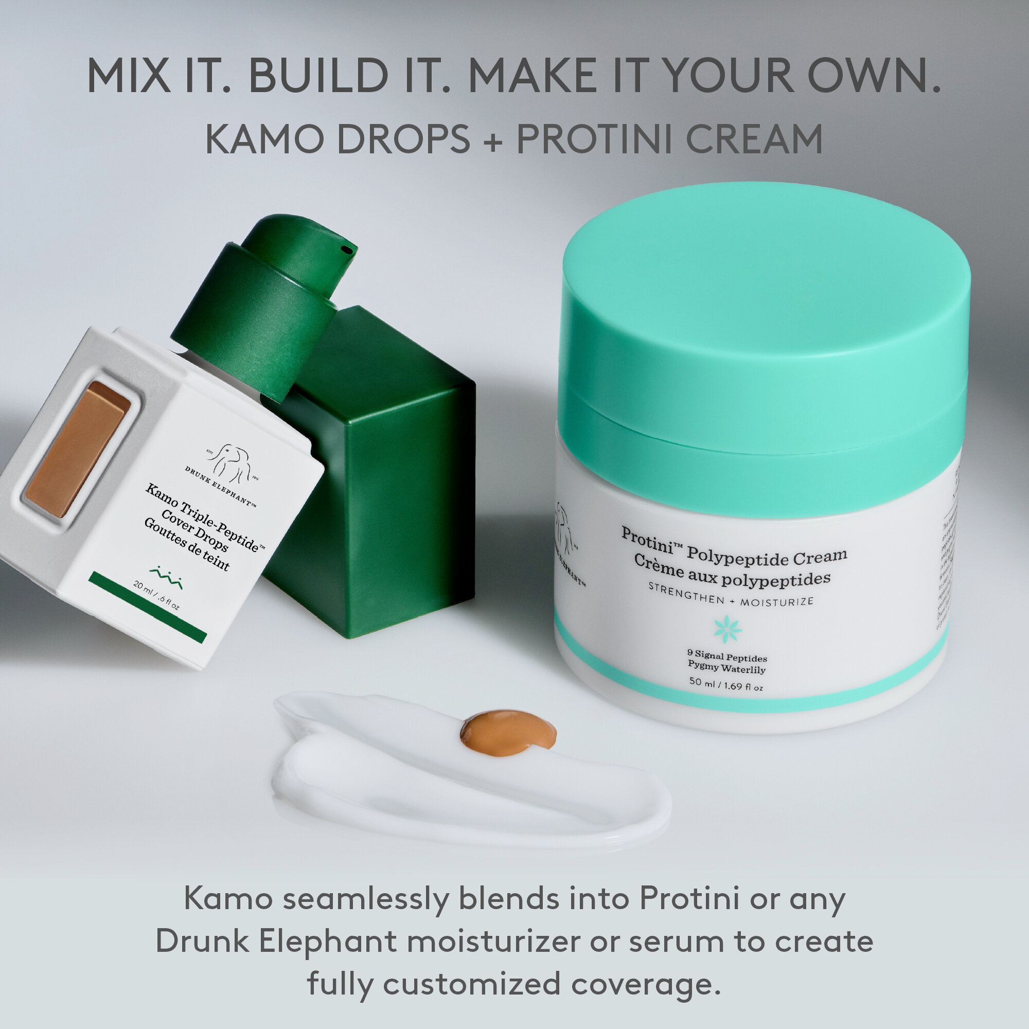 Kamo Triple-Peptide&trade; Cover Drops, Fair 2C