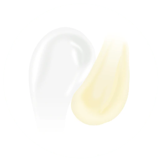 Illustration der Farbunterschiede von Shaba, das weißer ist, und C-Tango, das einen wärmeren gelblicheren Ton hat
